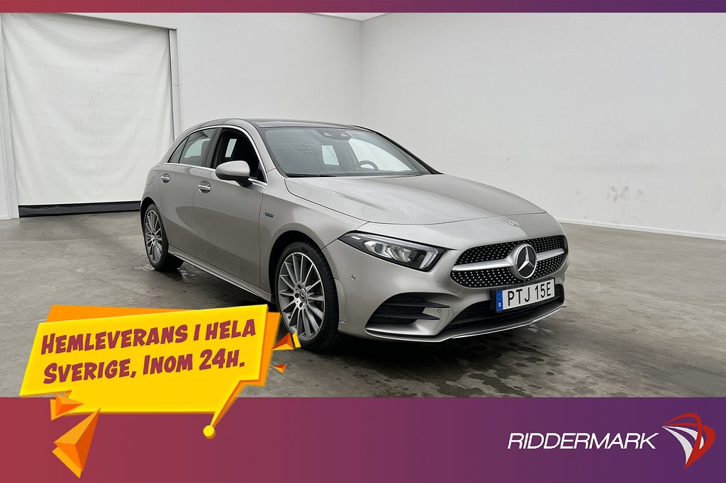 Mercedes-Benz A 250 e 218hk AMG Sport Pano Skinn Värm Kamera