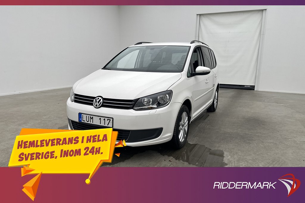 Volkswagen Touran 1.4 150hk 7-Sits Farthållare Drag Välserv