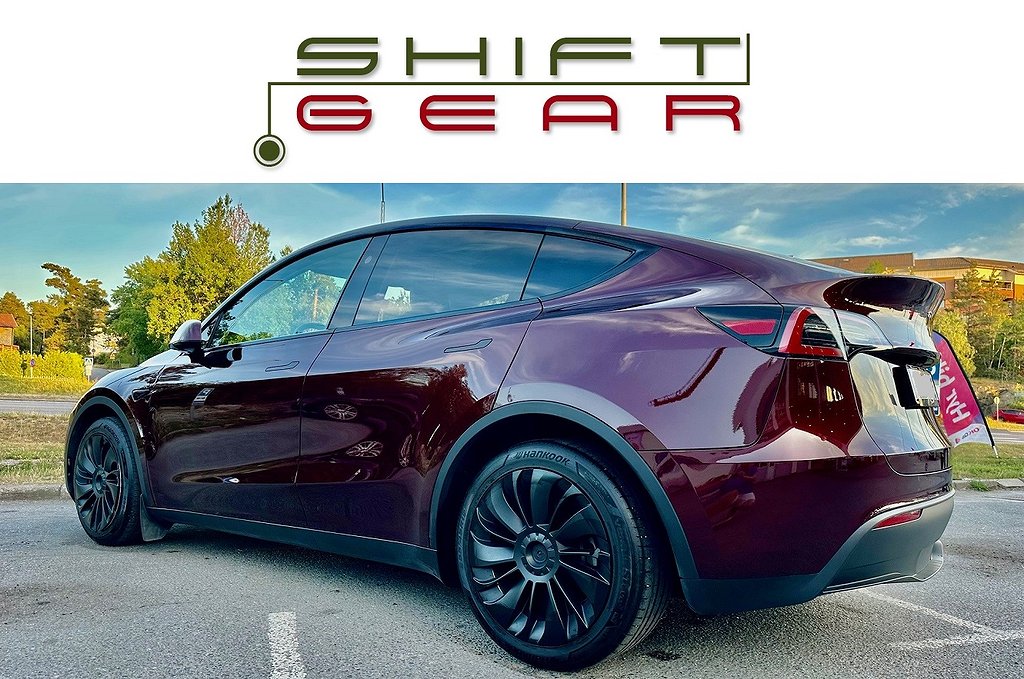 Tesla Model Y LR AWD HW4 Cherry Red ut 06/24 1 äg Dragkrok