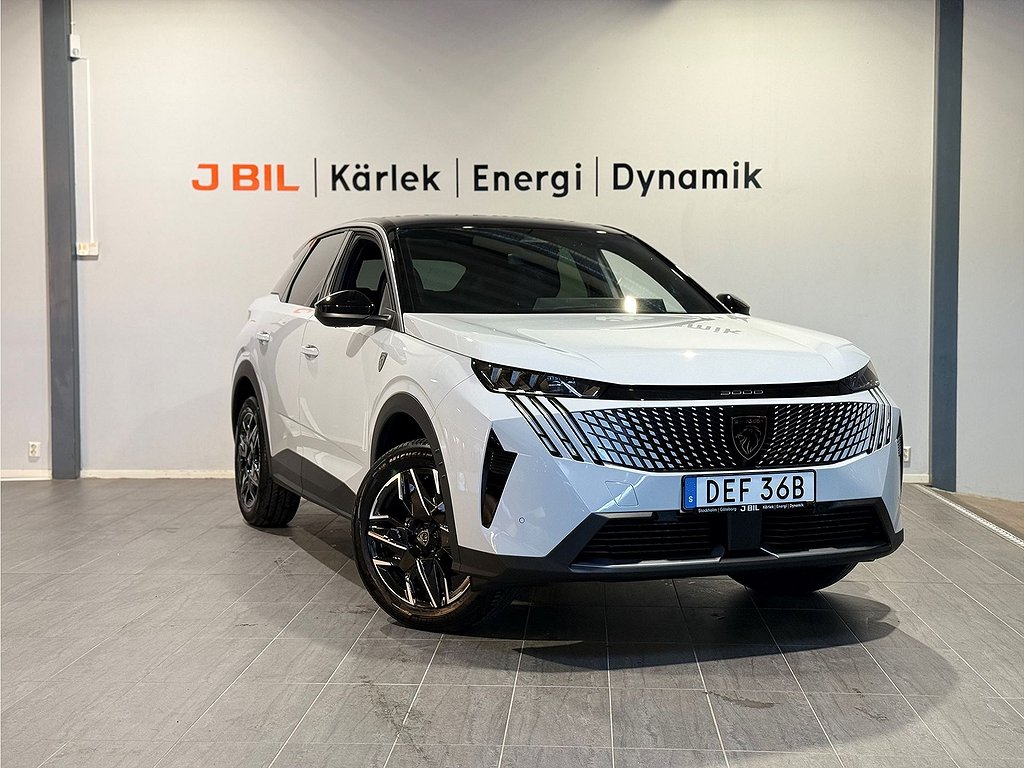 Peugeot 3008 GT Hybrid e-DSC 145hk Aut – B-KAMERA,RATTVÄRME,CARPLAY