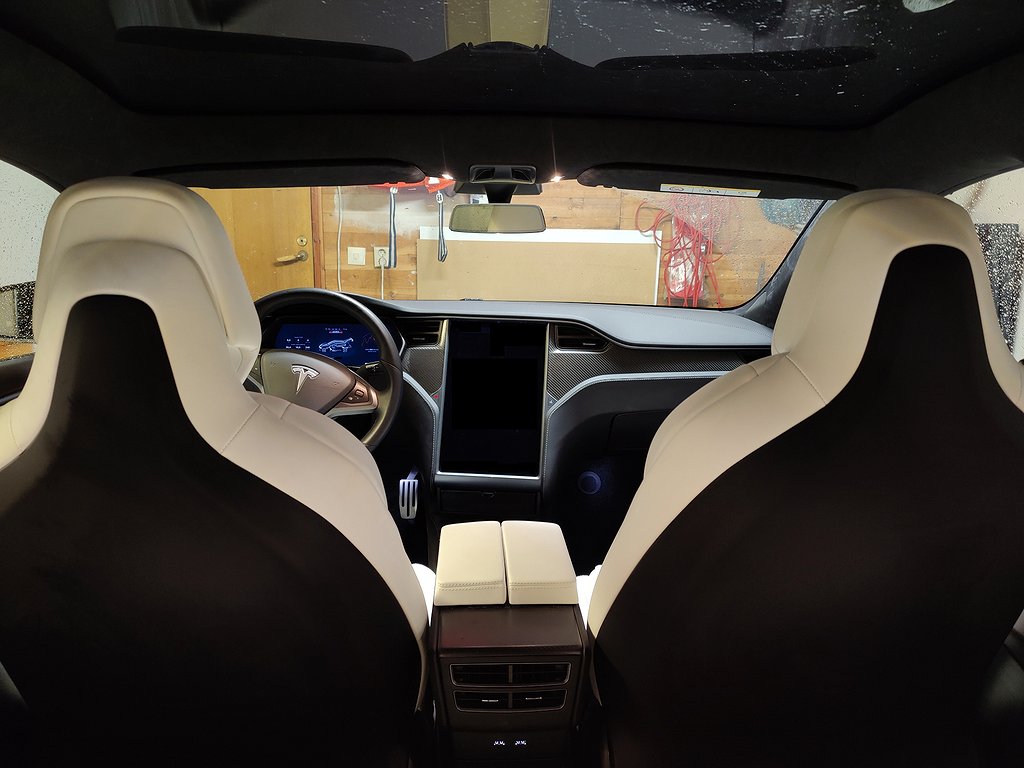 Tesla Model S P100D LUDICROUS+ FSD CCS apr19 Vent.läder Moms