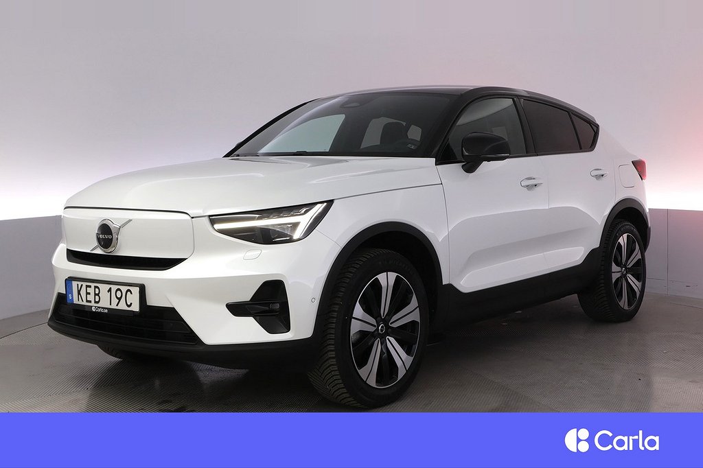 Volvo C40 Recharge Twin motor Intro Edt Pano HK Drag V-hjul
