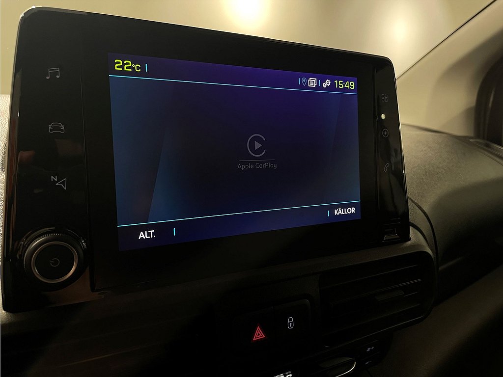 Peugeot e-Partner PRO+ 50kWh 136hk Aut L1 – B-KAMERA, NAVI