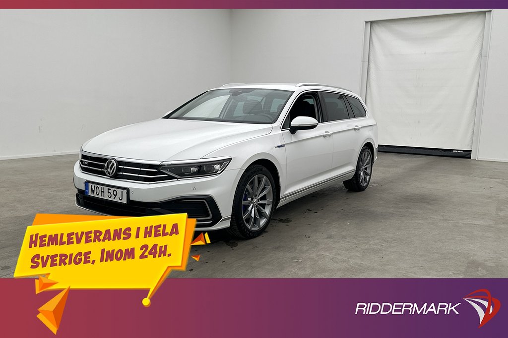 Volkswagen Passat GTE 218hk Värmare Cockpit Drag Kamera MOMS