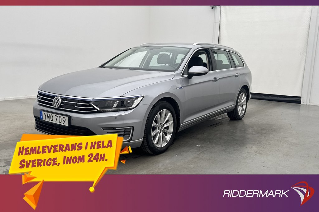 Volkswagen Passat GTE 218hk Värmare Kamera Drag CarPlay