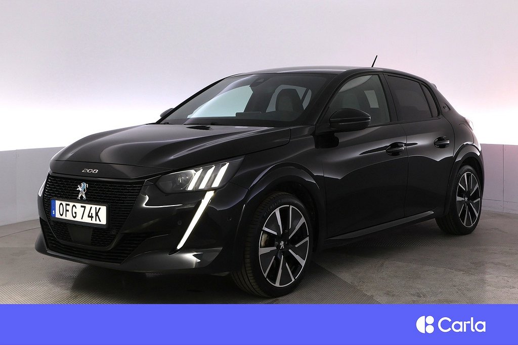 Peugeot E-208 GT Pack Adap.Farth Navi Värmepump Kamera