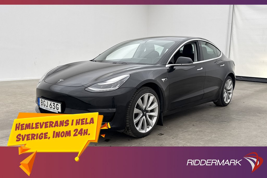 Tesla Model 3 Long Range AWD Autopilot Svensksåld MOMS
