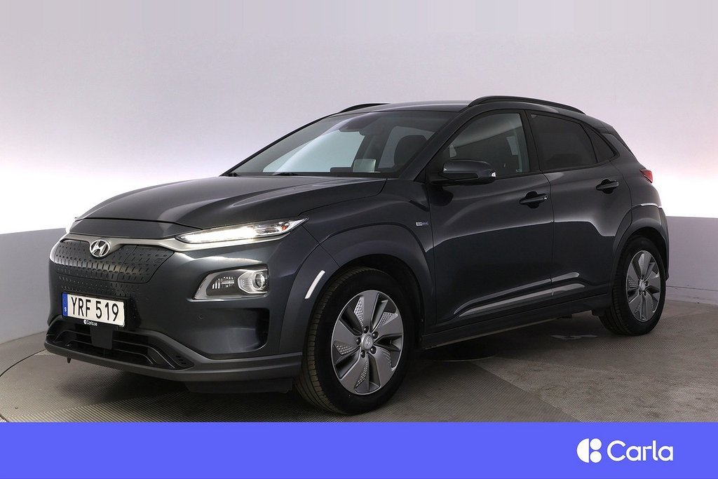 Hyundai Kona 64 kWh Premium KRELL Läder Dödavinkel Dragkrok