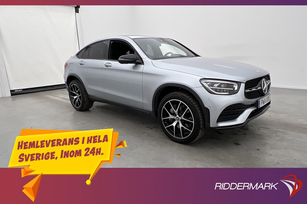 Mercedes-Benz GLC 300e Coupé 4M 320hk AMG Pano Värm 360°