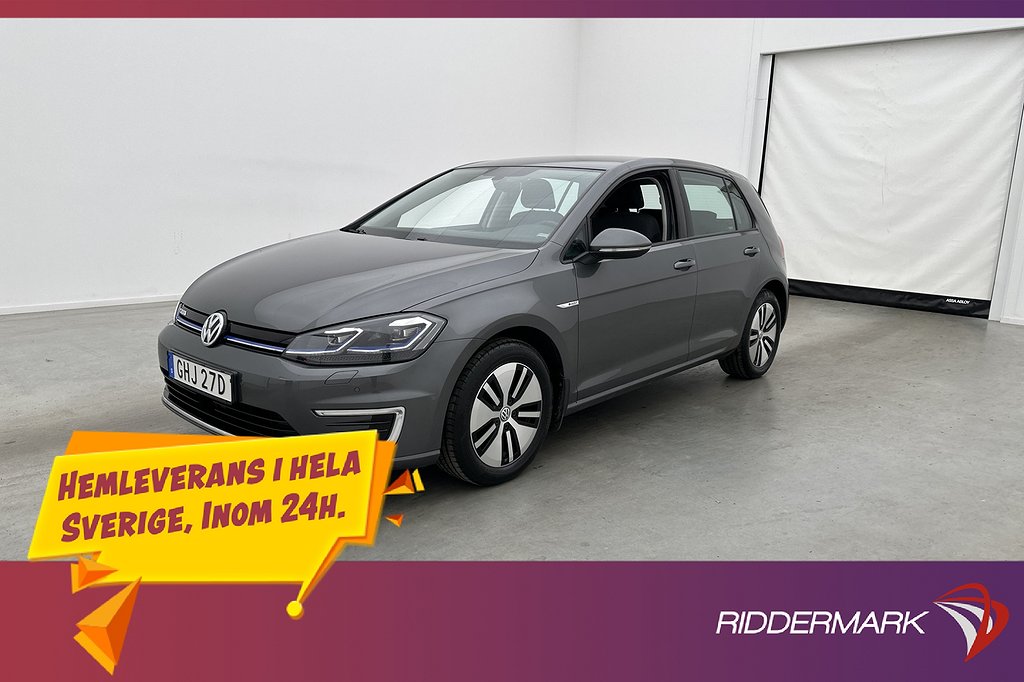 Volkswagen E-Golf 136hk Cockpit Kamera CarPlay Navigation