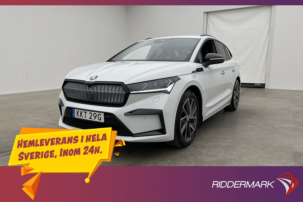 Skoda Enyaq iV 80X 265hk Sportline Värmare HUD Dragkrok 360°