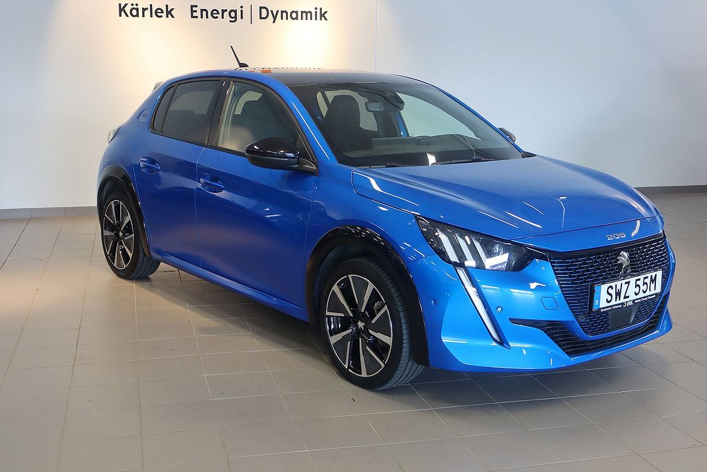 Peugeot E-208 GT Pack 50kWh 136hk Aut – DRAG,B-KAMERA,NAVI