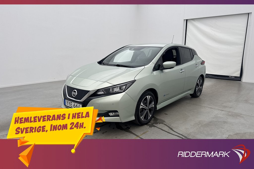 Nissan Leaf 150hk Tekna 360° Rattvärme Navi Farthållare