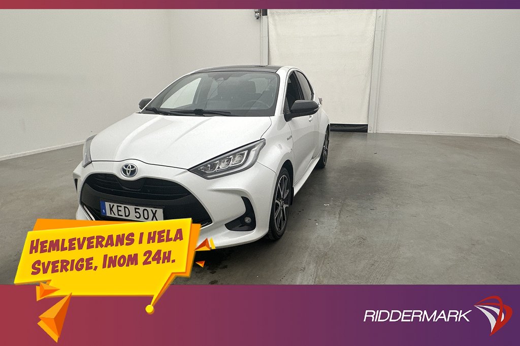 Toyota Yaris Hybrid 116hk Panorama JBL Halvskinn Kamera LED