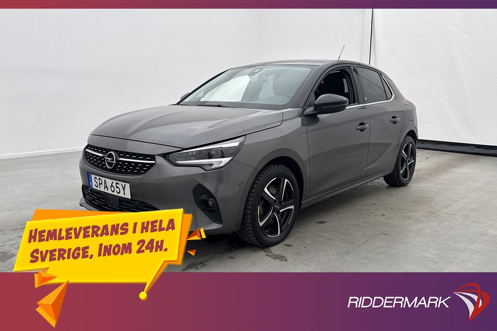 Opel Corsa-e 136hk Kamera CarPlay Rattvärme Halvskinn MOMS