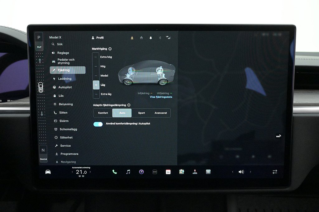 Tesla Model X Long Range 7-sits EAP Uppg.AP Pano Drag