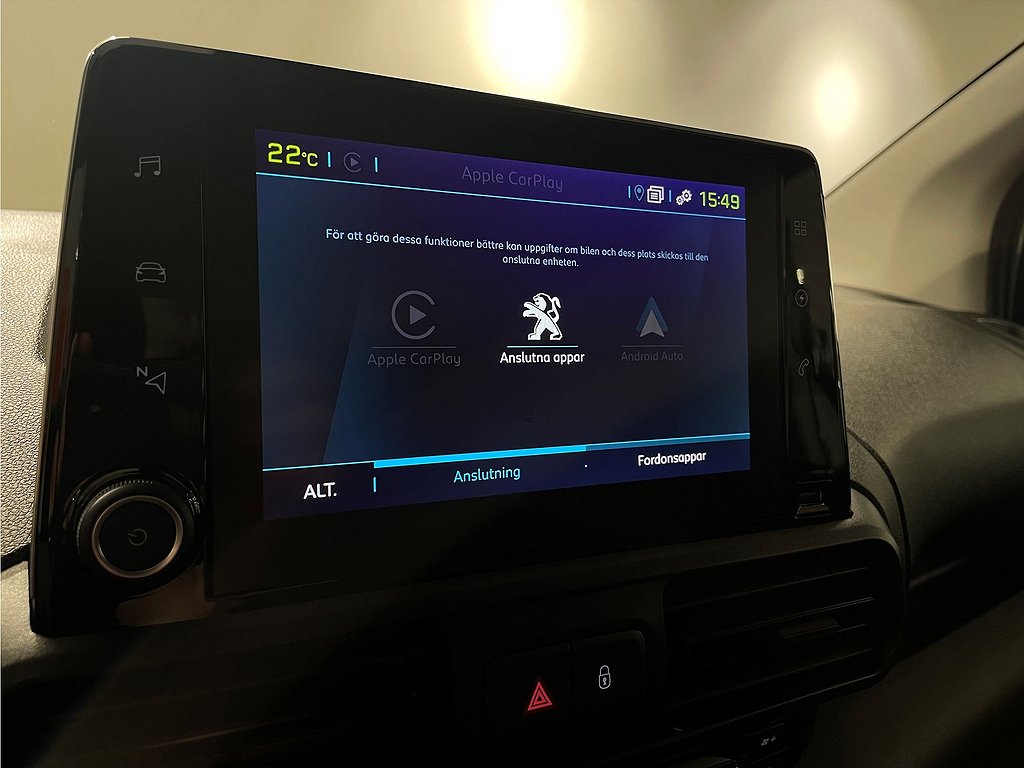 Peugeot e-Partner PRO+ 50kWh 136hk Aut L1 – B-KAMERA, NAVI