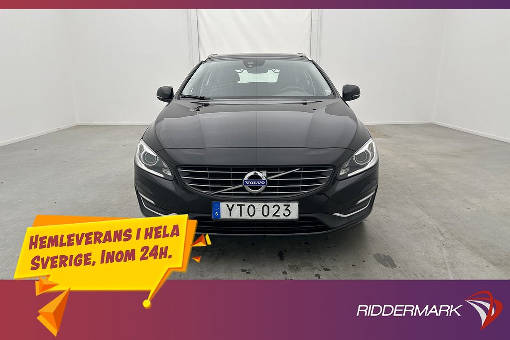 Volvo V60 D5 Plug-in AWD Summum Classic VOC Värmare Skinn