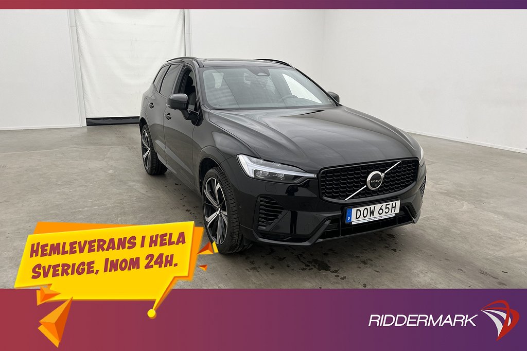 Volvo XC60 T8 AWD 456hk R-Design Pano H/K Värmare 360º Drag