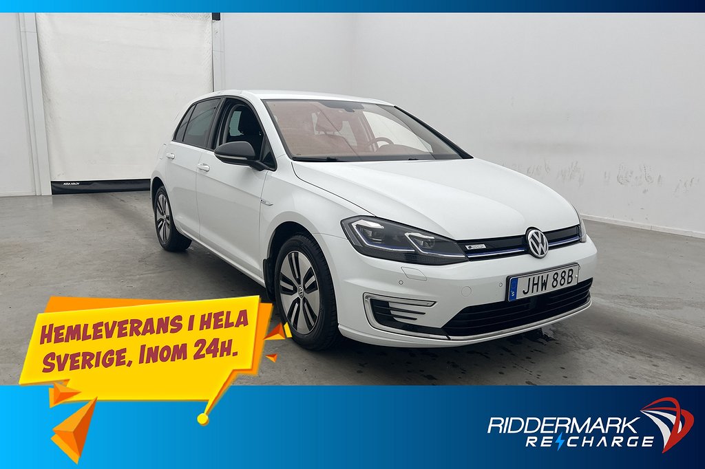 Volkswagen E-Golf 136hk Cockpit Kamera Navi CarPlay Adp-Fart