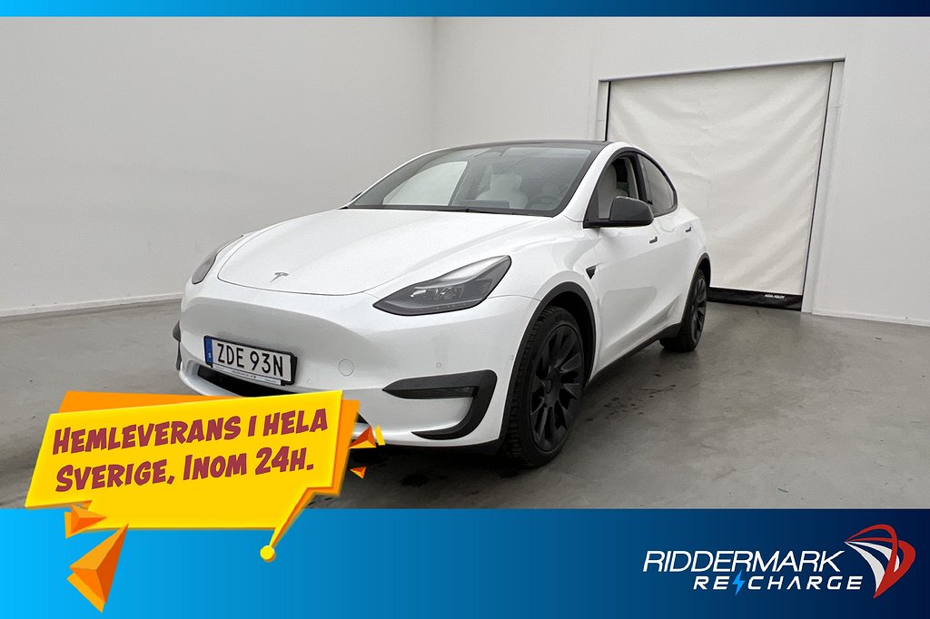 Tesla Model Y Long Range AWD Autopilot Ljus interiör Sv.Såld
