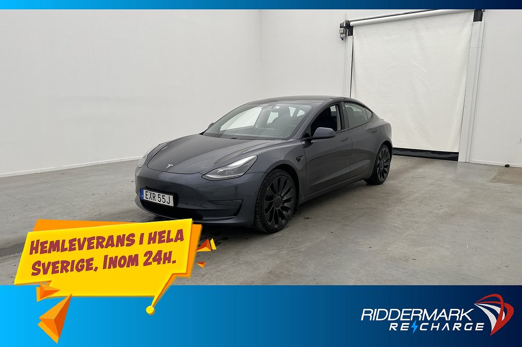 Tesla Model 3 Performance AWD Autopilot Svensksåld MOMS