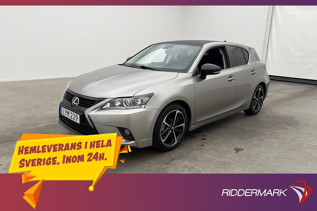 Lexus CT 200h 1.8 CVT 136hk M&K-Värmare Kamera Halvskinn
