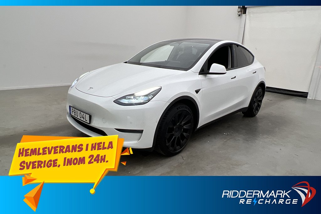 Tesla Model Y Long Range AWD Autopilot Dragkrok Svensksåld