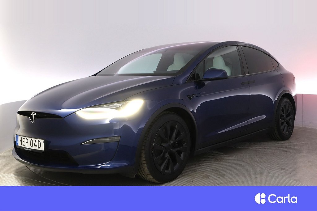 Tesla Model X Long Range AWD EAP Uppg.AP Pano Yoke Drag