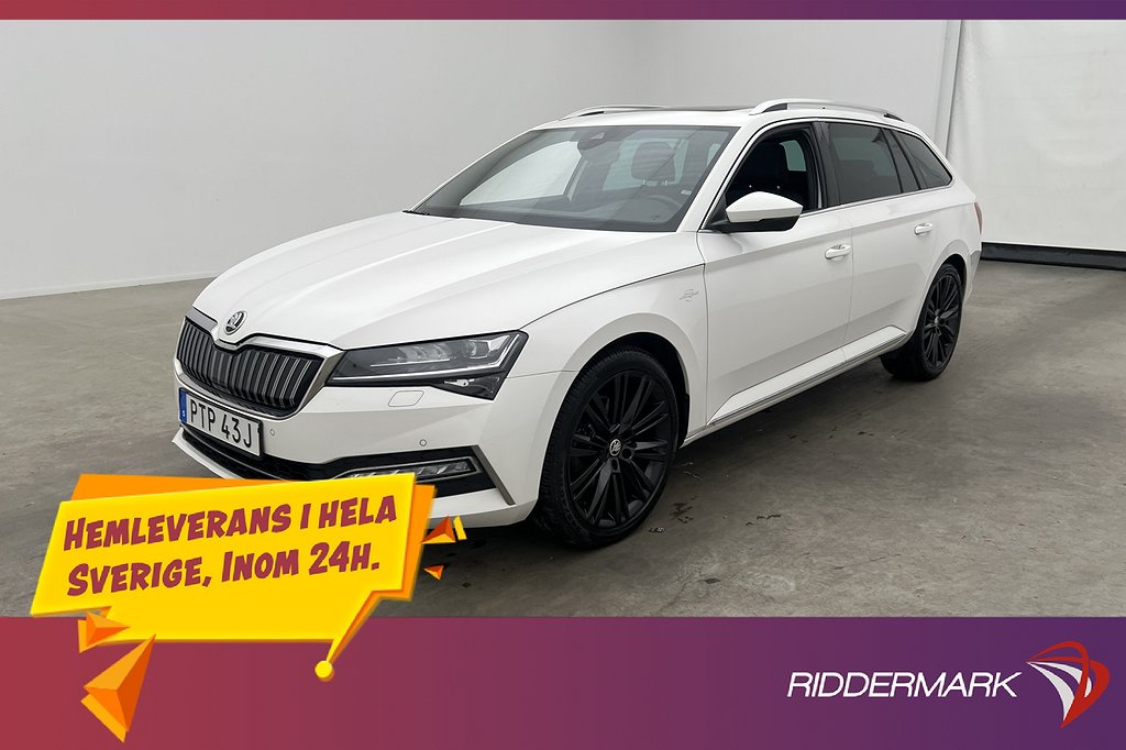 Skoda Superb 1.4 TSI iV 218hk L&K Pano Cockpit Värmare Drag