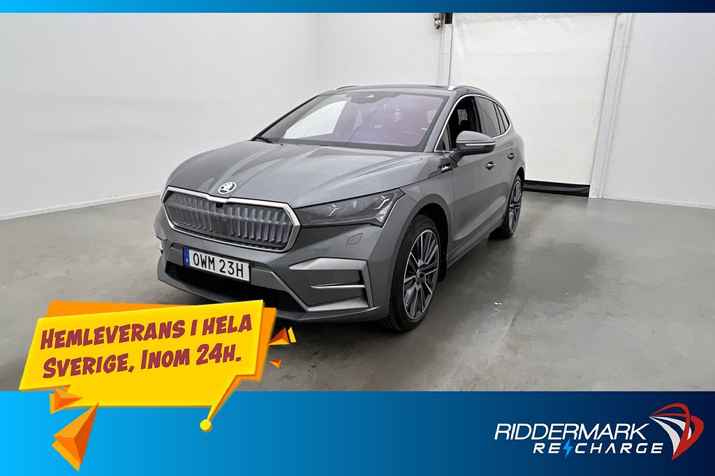 Skoda Enyaq 85X 286hk L&K Värmare Canton Dragkrok 360° Skinn