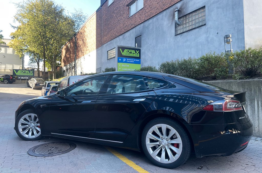 Tesla Model S P100D LUDICROUS+ FSD CCS apr19 Vent.läder Moms