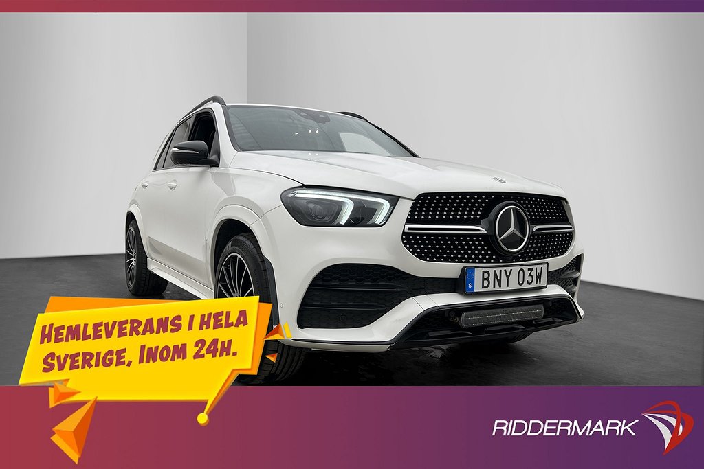 Mercedes-Benz GLE 350 de 4M AMG Night Wide Burm Värmare 360°