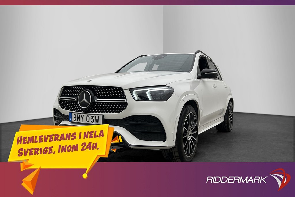Mercedes-Benz GLE 350 de 4M AMG Night Wide Burm Värmare 360°