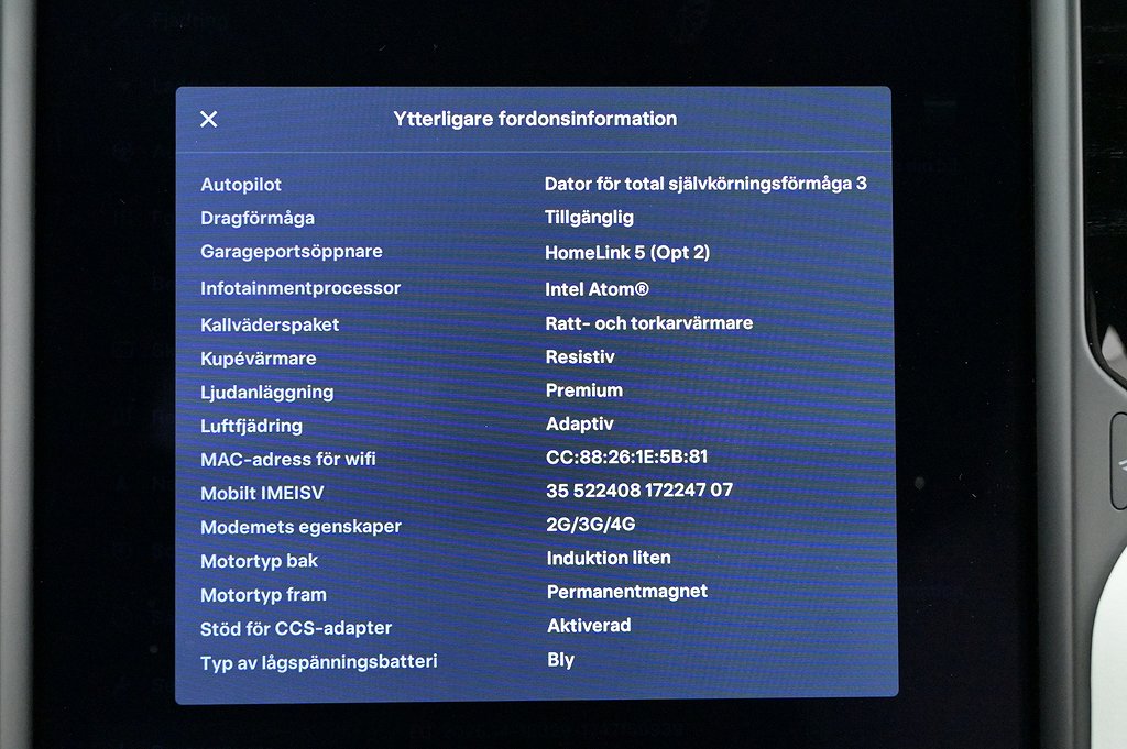 Tesla Model X Long Range AWD 7-sits Autopilot Pano Drag
