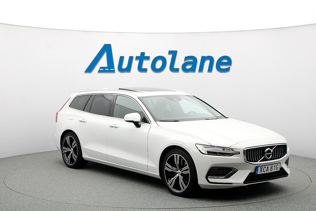 Volvo V60 T6 Recharge AWD Panorama, H/K, Skinn, MOMS 340hk