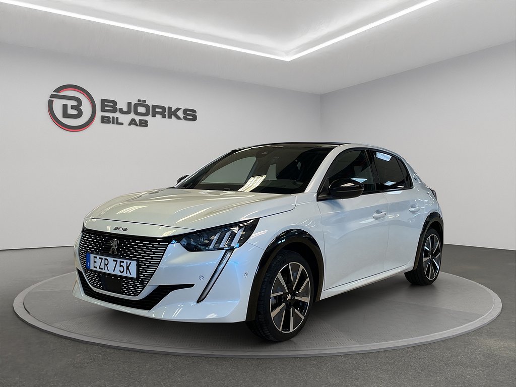 Peugeot E-208 50 kWh GT Pack Leasbar / Moms GPS Kamera 136hk