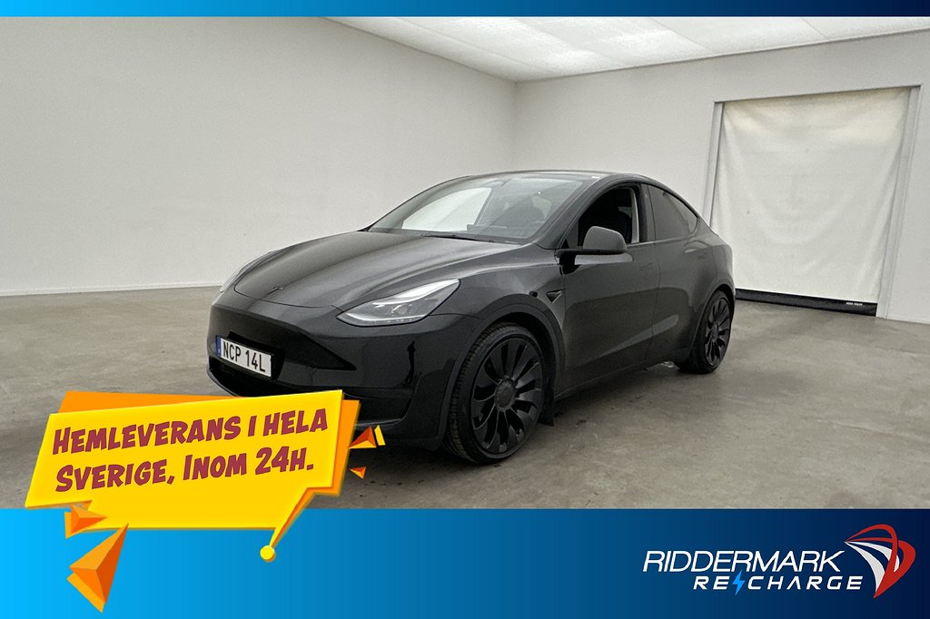 Tesla Model Y Performance AWD Dragkrok Autopilot Svensksåld