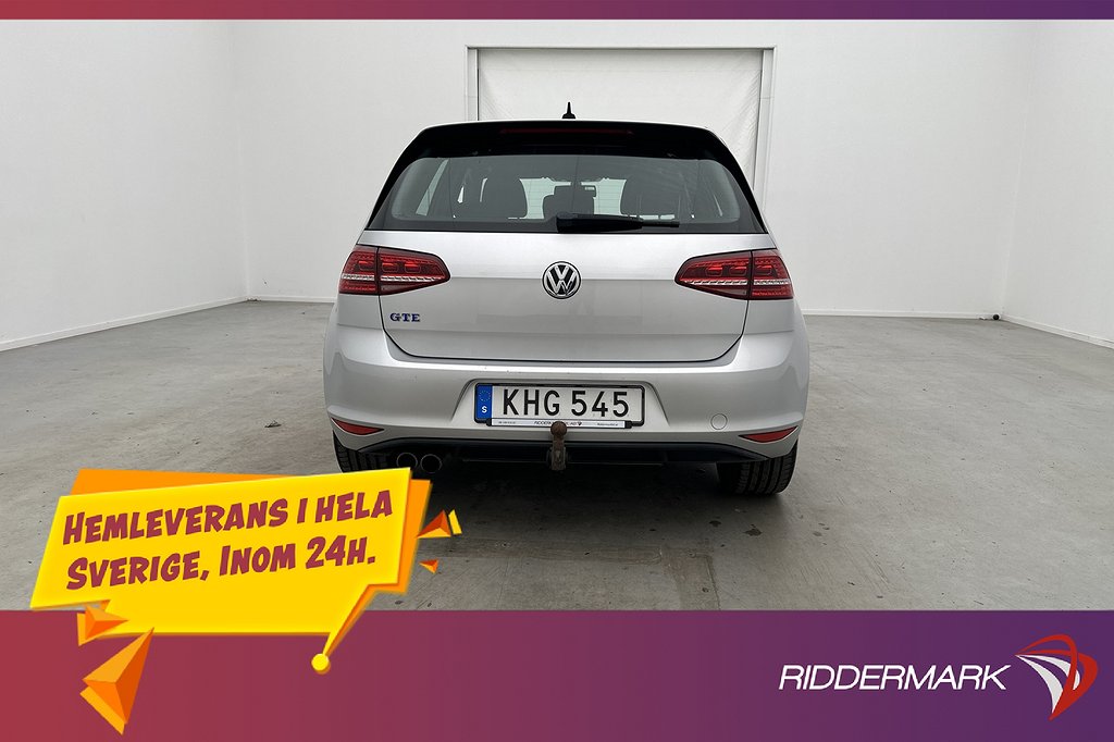 Volkswagen Golf GTE 204hk Backkamera Dragkrok CarPlay