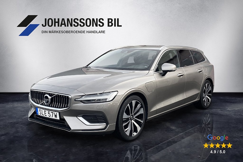 Volvo V60 Recharge T6 AWD 14,7 kWh Skinn 360°kamera Drag VOC