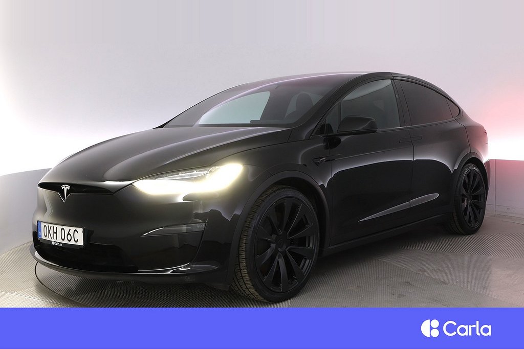 Tesla Model X Plaid 6-sits Autopilot Pano Yoke Drag