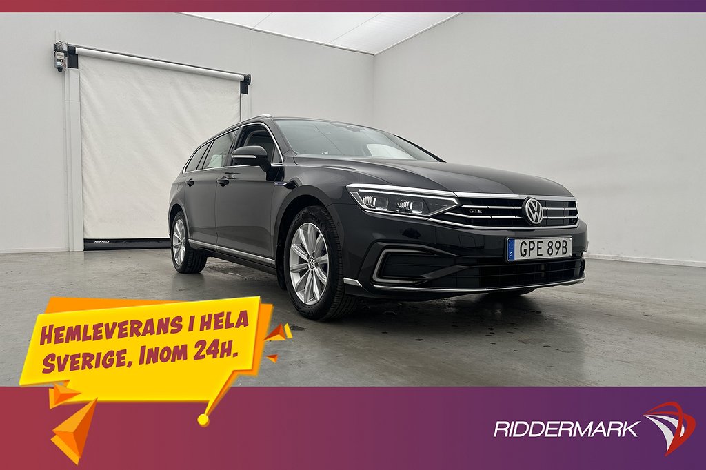 Volkswagen Passat GTE Panorama Dragkrok Kamera Skinn CarPlay