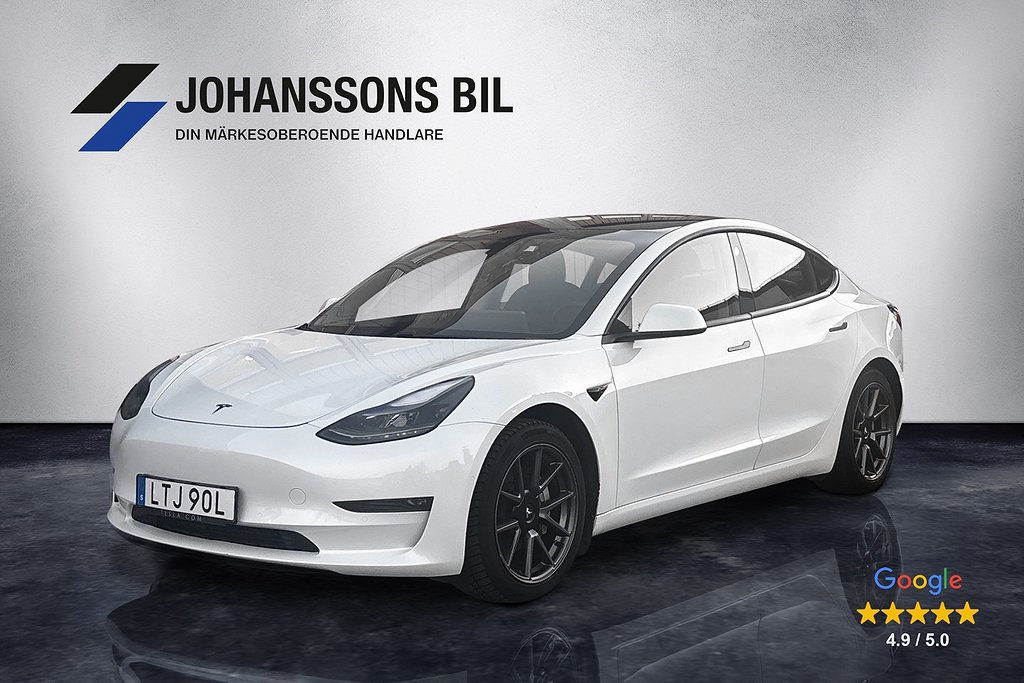 Tesla Model 3 Long Range AWD Dragkrok Värmepump Moms