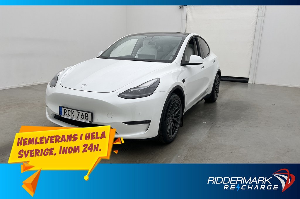 Tesla Model Y Long Range AWD Uppgraderad AP Dragkrok Sv.Såld