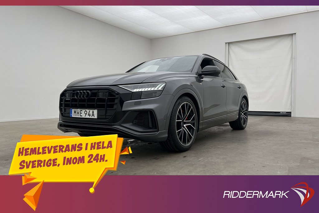 Audi Q8 60 TFSI e Q 462hk S-Line Luftfjädring S-Stolar Drag