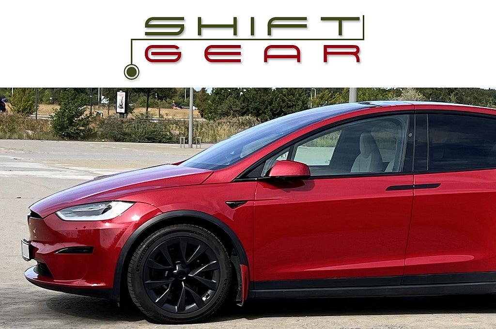 Tesla Model X PLAID 6-sits Uppgraderad AP Kräm Ditec Drag