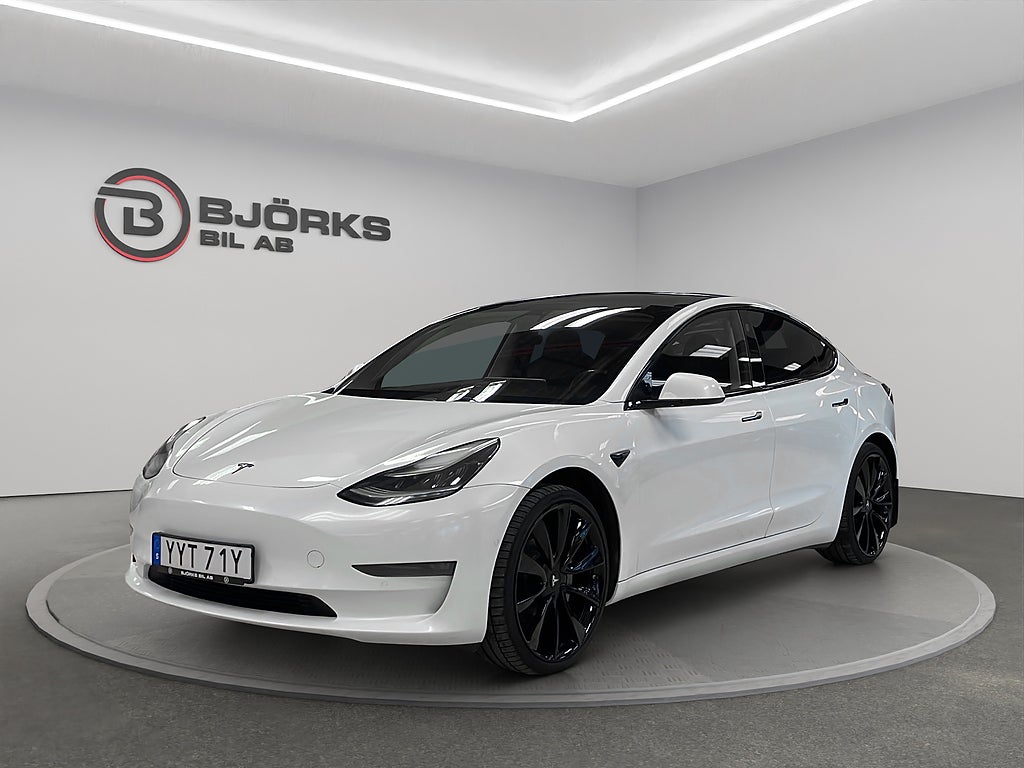 Tesla Model 3 Long Range AWD Pano AP Drag Kolfiber 440hk