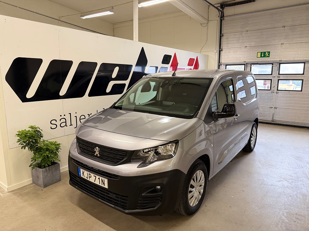 Peugeot e-Partner L1 Drag, B-kamera, P-sensorer, säkerhetslås