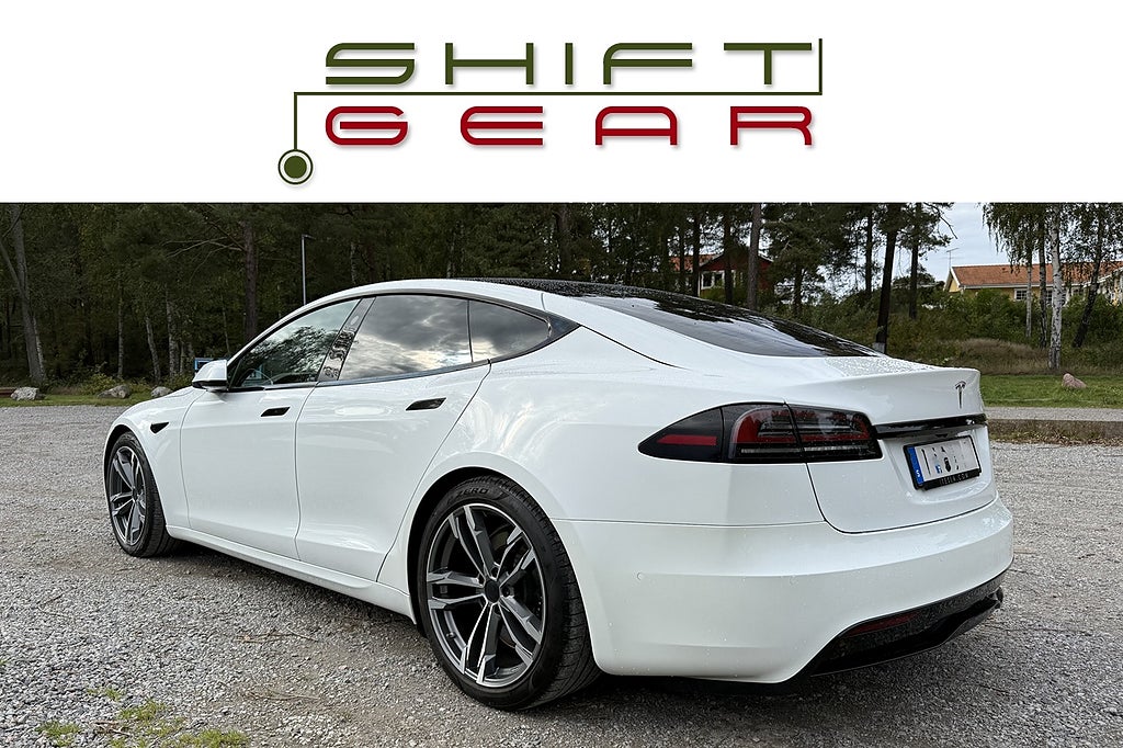 Tesla Model S LONG RANGE AWD *MOMS AP Dragkrok Kräm Valnöt*