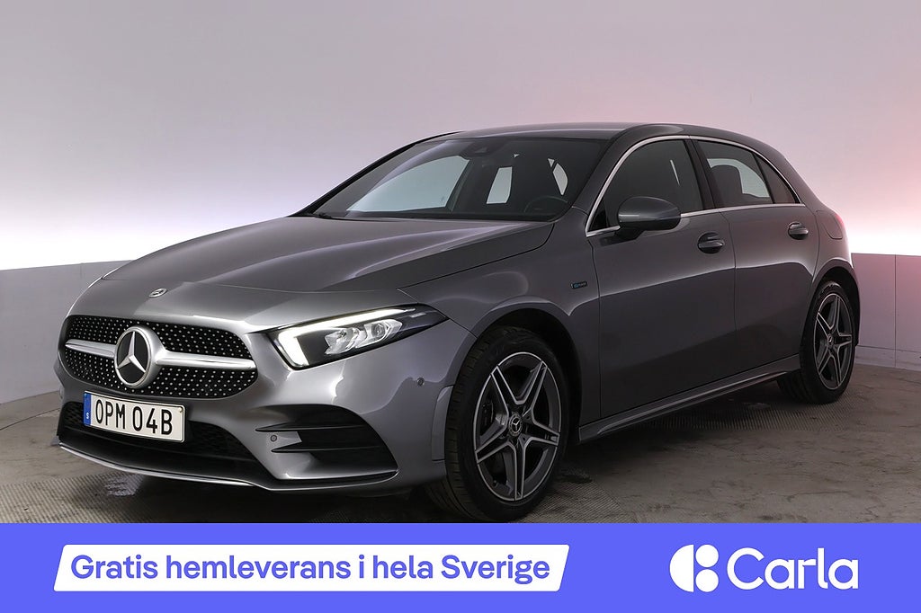 Mercedes-Benz A 250 e AMG Kamera Navi Värmare LED Drag